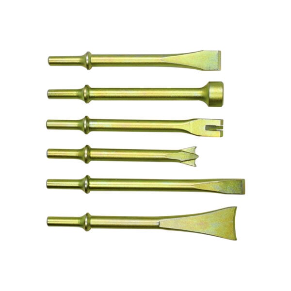 Astro Pneumatic Heavy Duty THOR Air Hammer, Chisel & Cutter Bit 6PC Set 0.401'' Shank 401K6